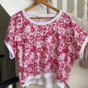 Jane and Delancey floral top new without tags